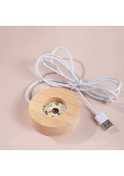 Gezegen Tasarımlı Işıklı Cam Küre